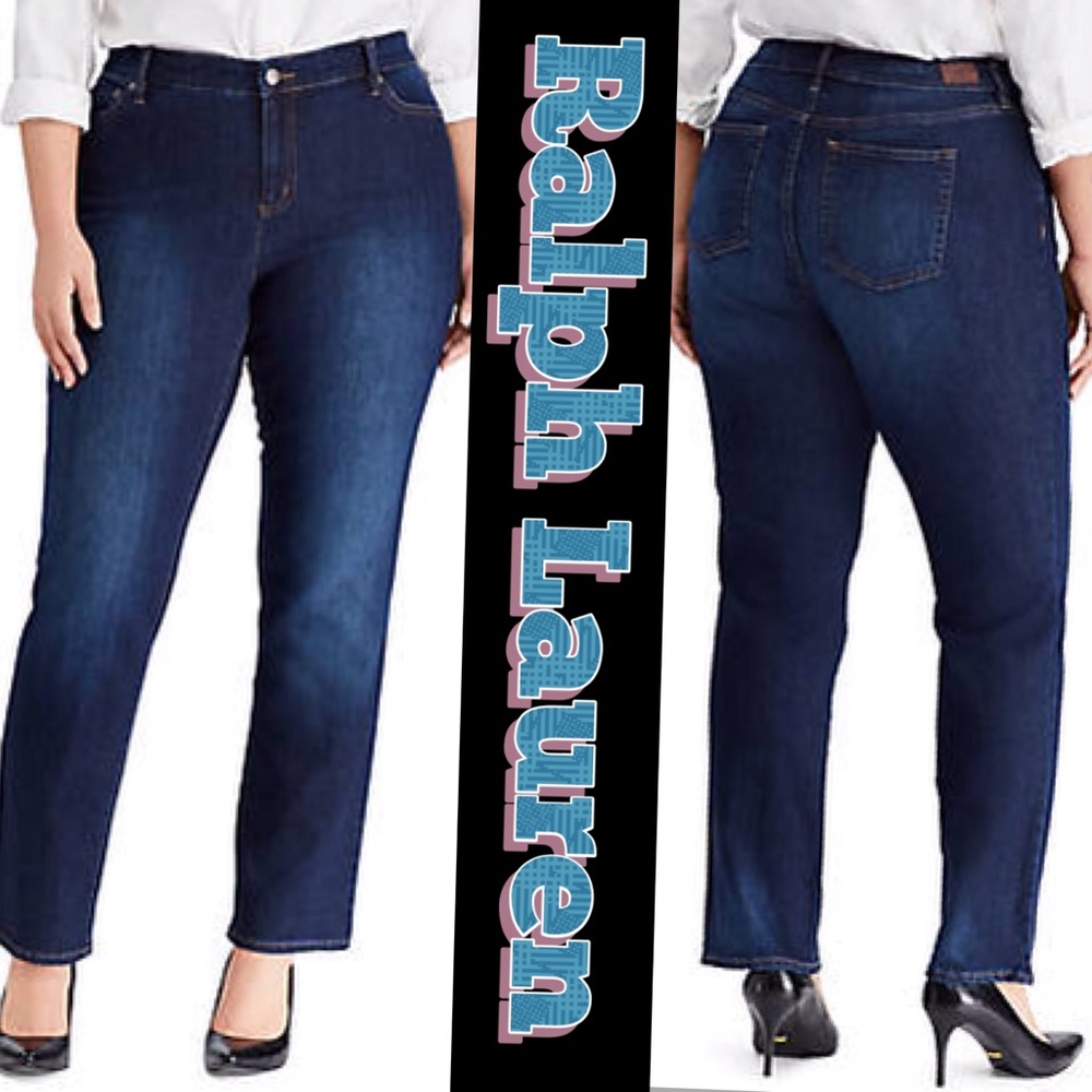 80s Authentic Vintage 100% Cotton Ralph Lauren Denim Jeans 22W